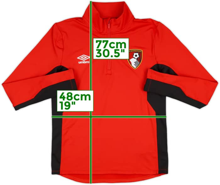 2018-19 Bournemouth Umbro 1/4 Zip Drill Top - 9/10 - (S)