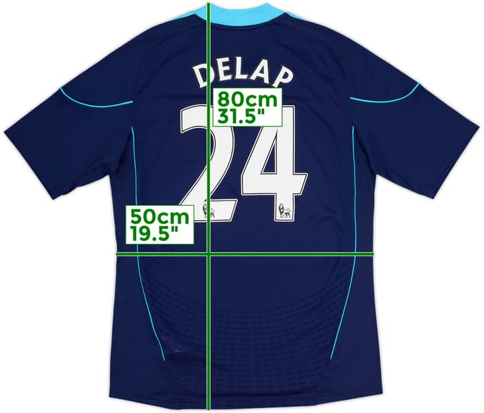 2010-12 Stoke City Away Shirt Delap #24 - 9/10 - (L)