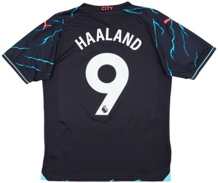 2023-24 Manchester City Third Shirt Haaland #9 - 9/10 - (M)