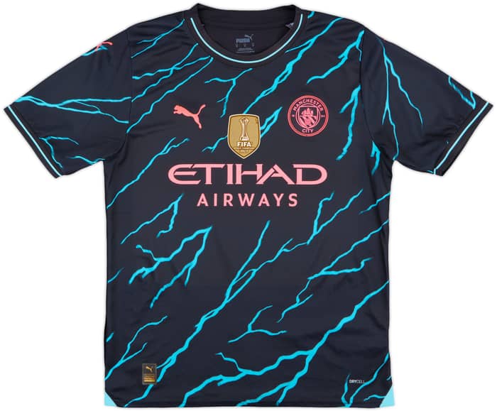2023-24 Manchester City Third Shirt Haaland #9 - 9/10 - (M)