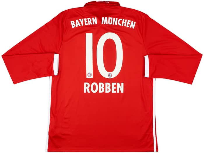 2016-17 Bayern Munich Home L/S Shirt Robben #10 - 8/10 - (L)