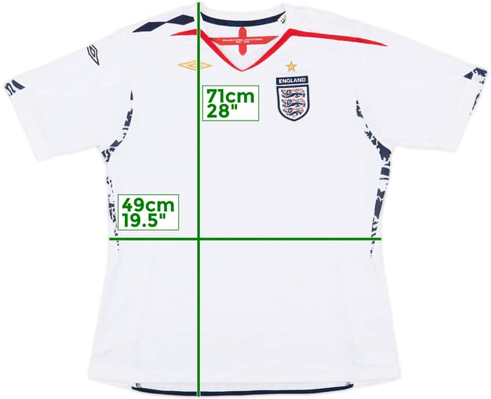 2007-09 England Home Shirt - 7/10 - (Women's L)