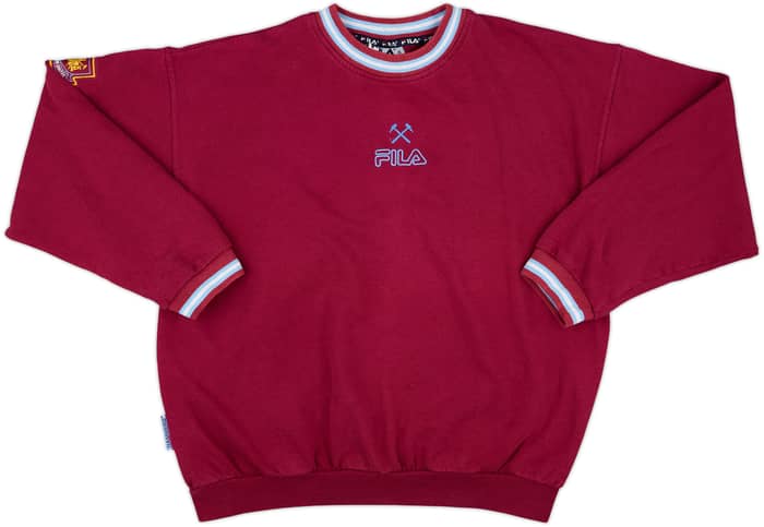 1999-01 West Ham Fila Sweat Top - 8/10 - (XL)