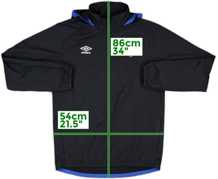 2016-17 Everton Umbro Hooded Rain Jacket - 10/10 - (M)