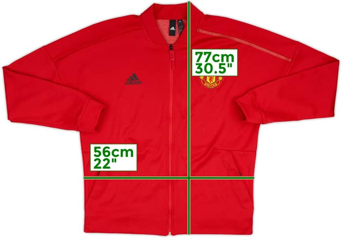 2018-19 Manchester United adidas Track Jacket - 10/10 - (L)