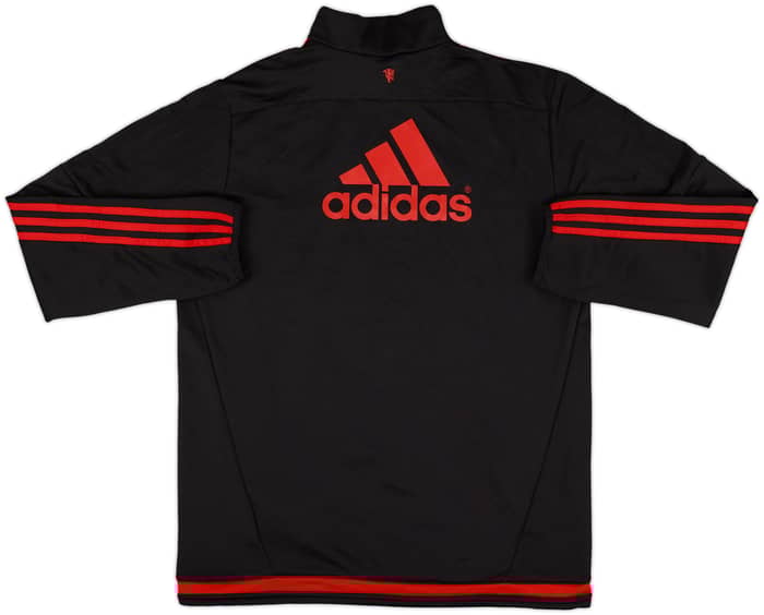 2015-16 Manchester United adidas 1/4 Zip Drill Top - 8/10 - (M)