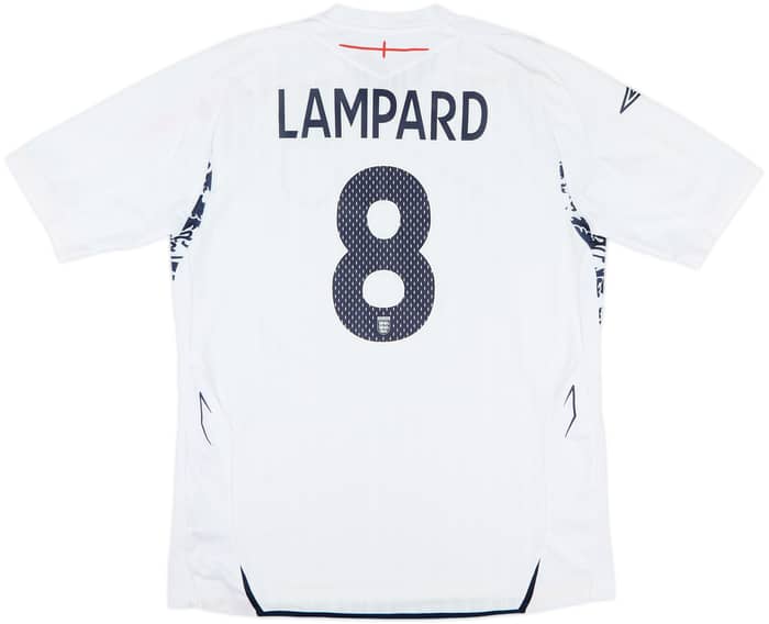 2007-09 England Home Shirt Lampard #8 - 8/10 - (L)
