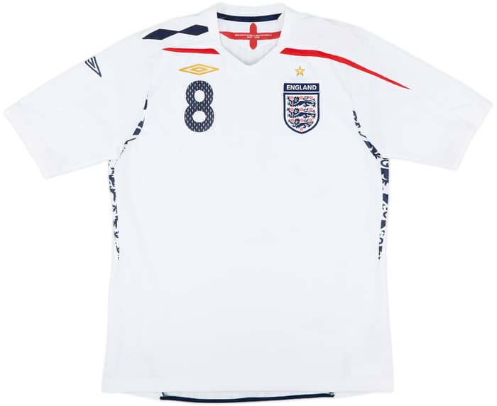 2007-09 England Home Shirt Lampard #8 - 8/10 - (L)