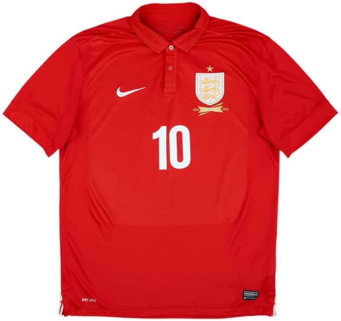 2013 England Away 150th Anniversary Shirt Rooney #10 - 8/10 - (L)