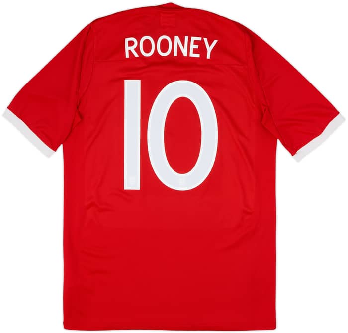 2010-11 England 'South Africa' Away Shirt Rooney #10 - 8/10 - (M)