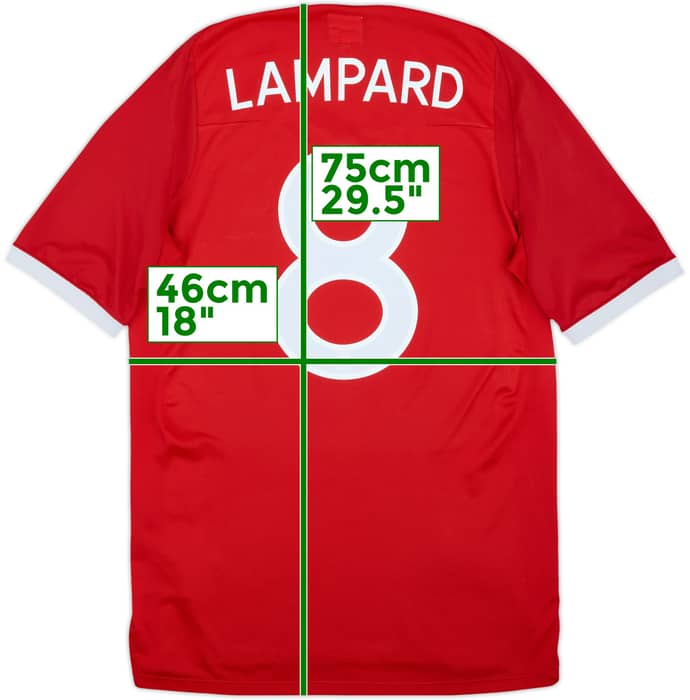 2010-11 England Away Shirt Lampard #8 - 9/10 - (M)
