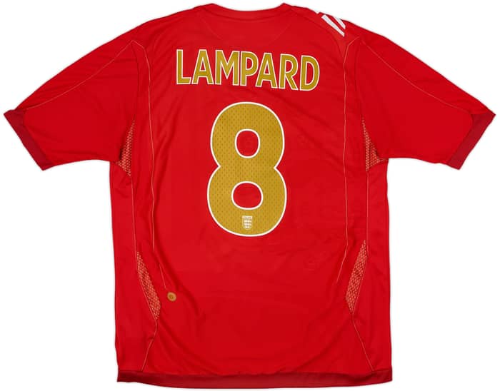 2006-08 Inglaterra Camiseta de visitante Lampard #8 - 7/10 - (L)