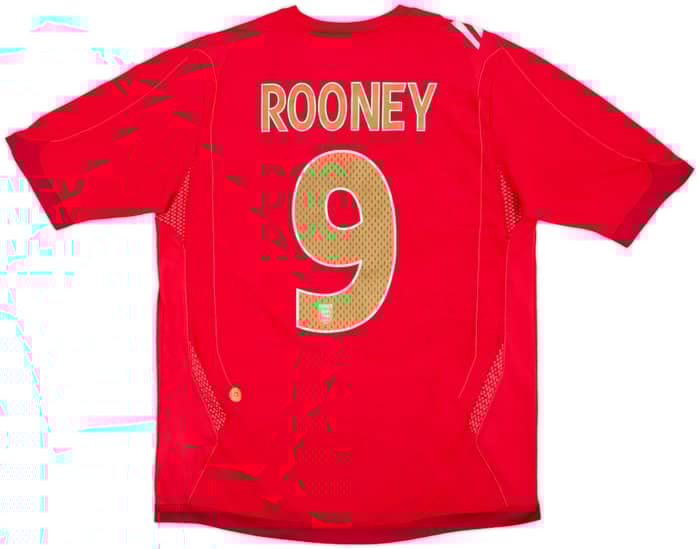 2006-08 England Away Shirt Rooney #9 - 6/10 - (M)