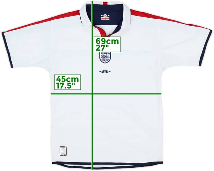 2003-05 England Home Shirt - 5/10 - (XL.Boys)