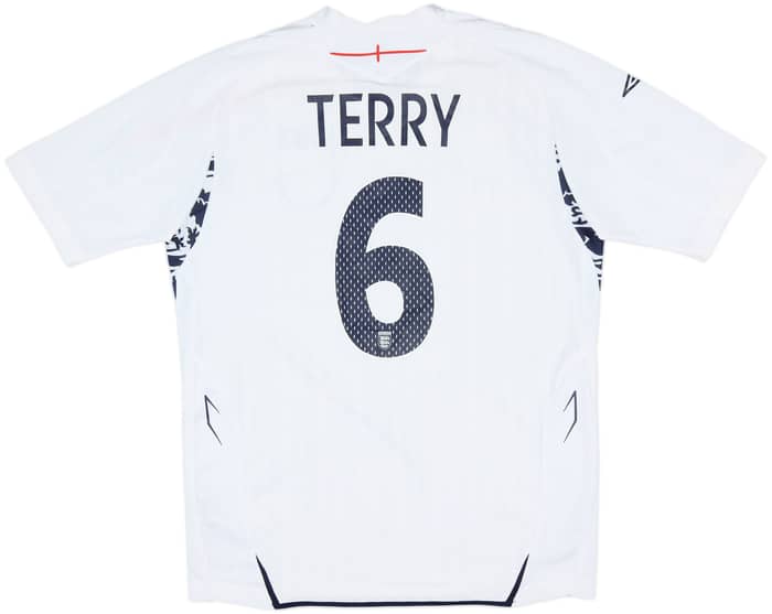 2007-09 England Home Shirt Terry #6 - 7/10 - (M)