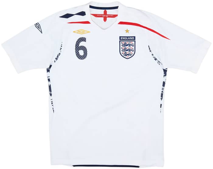 2007-09 England Home Shirt Terry #6 - 7/10 - (M)