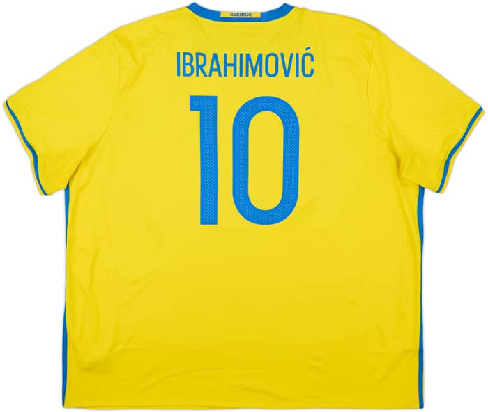 2016-17 Sweden Home Shirt Ibrahimovic #10 - 7/10 - (3XL)