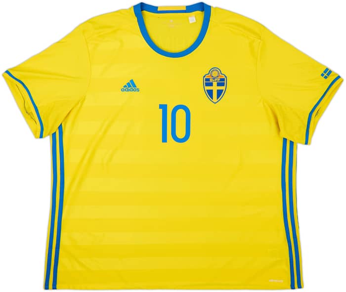 2016-17 Sweden Home Shirt Ibrahimovic #10 - 7/10 - (3XL)