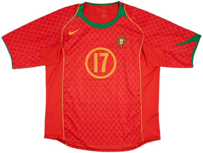 2004-06 Portugal Home Shirt C.Ronaldo #17 - 8/10 - (XL)