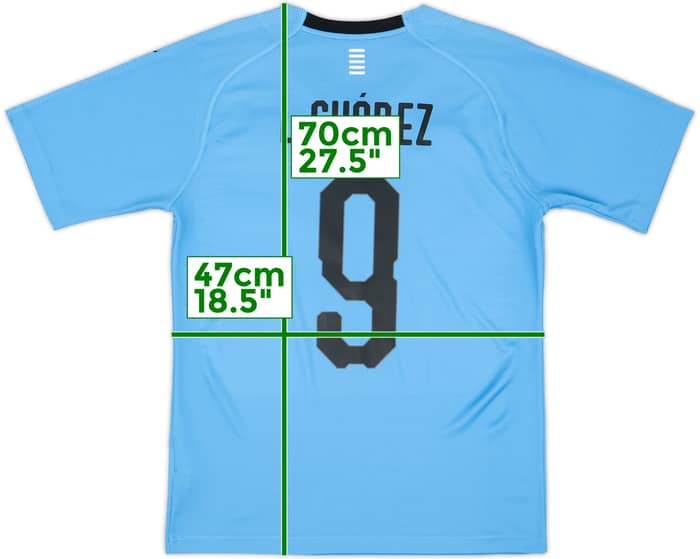 2018-19 Uruguay Home Shirt L.Suarez #9 - 9/10 - (S)