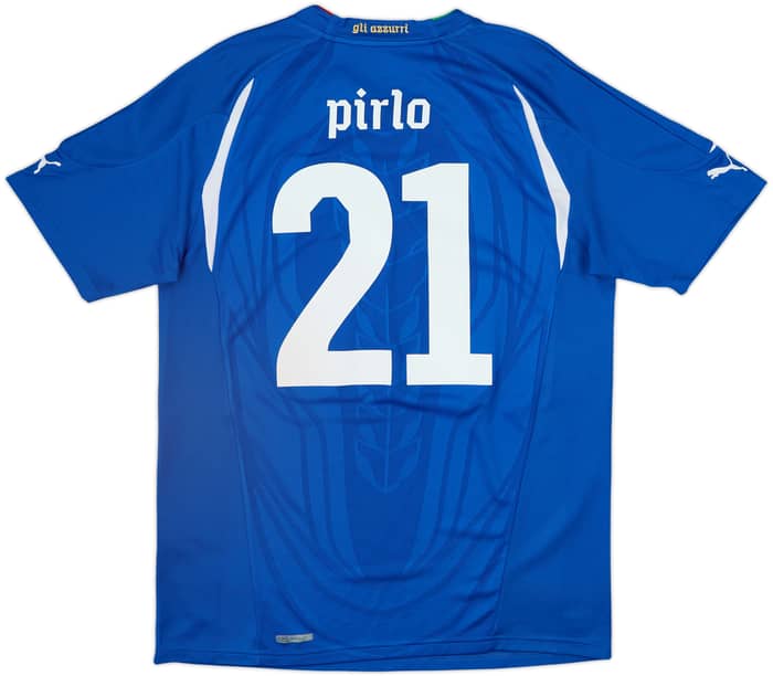 2010-12 Italy Home Shirt Pirlo #21 - 8/10 - (L)