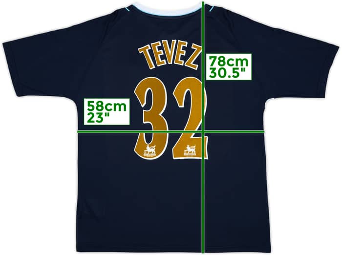 2006-07 West Ham Away Shirt Tevez #32 - 8/10 - (XL)