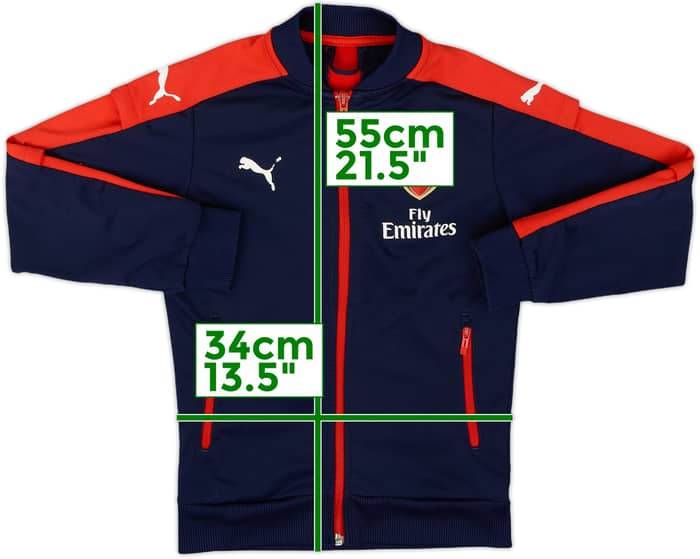 2016-17 Arsenal Puma Track Jacket - 5/10 - (S.Boys)