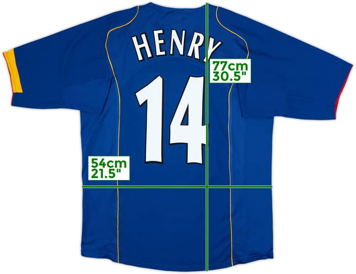 2004-06 Arsenal Camiseta Visitante Henry #14 - 10/10 - (L)