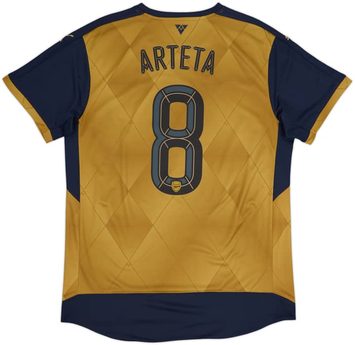 2015-16 Arsenal Away Shirt Arteta #8 - 9/10 - (L)