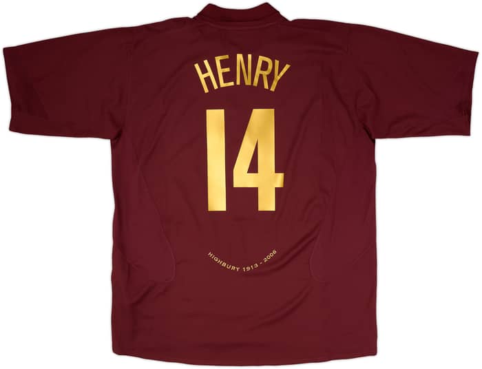 2005-06 Arsenal Home Shirt Henry #14 - 8/10 - (3XL)