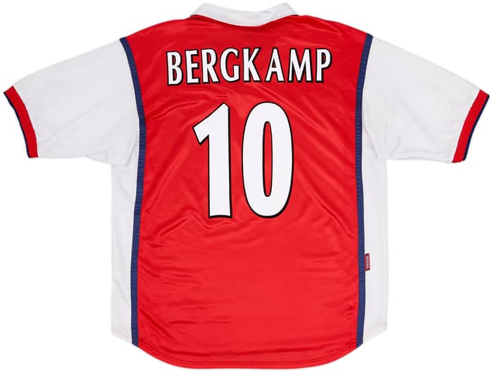 1998-99 Arsenal Home Shirt Bergkamp #10 - 7/10 - (XL)