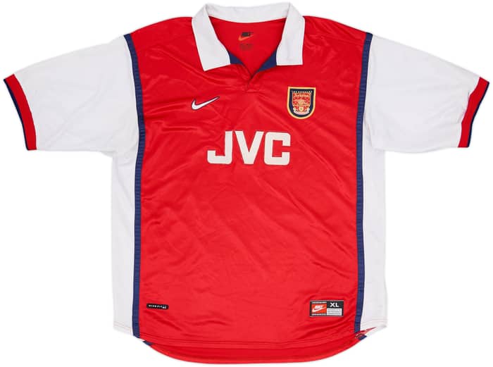 1998-99 Arsenal Home Shirt Bergkamp #10 - 7/10 - (XL)