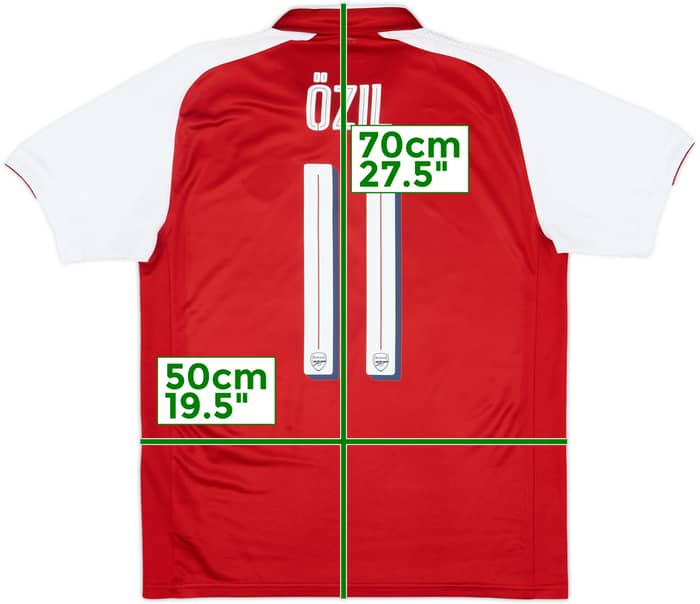 2017-18 Arsenal Home Shirt Ozil #11 - 9/10 - (M)