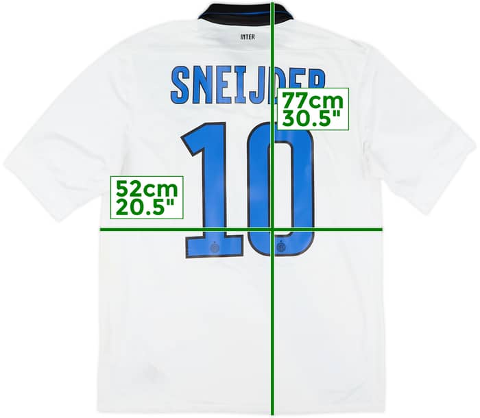 2011-12 Inter Milan Away Shirt Sneijder #10 - 6/10 - (M)