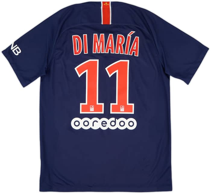 2018-19 Paris Saint-Germain Home Shirt DiMaria #11 - 8/10 - (M)