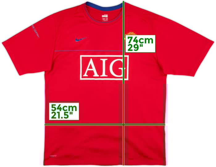 2008-09 Manchester United Nike Training Shirt - 6/10 - (L)