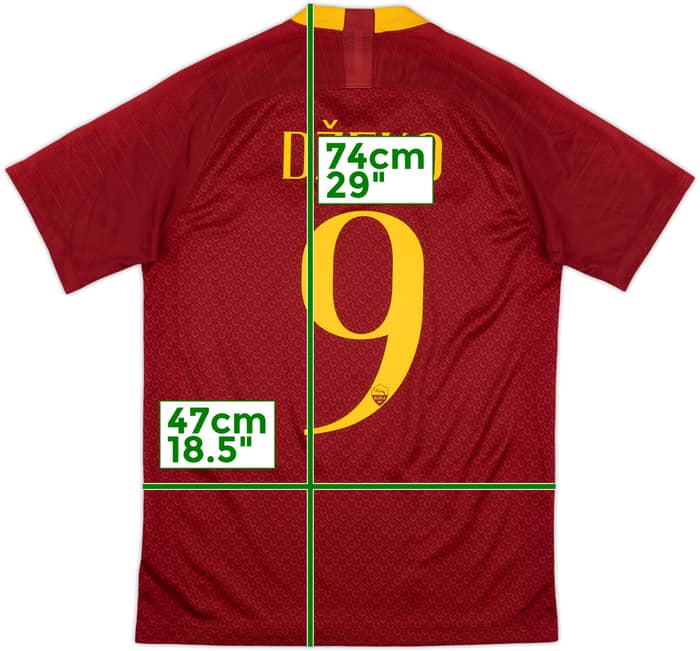2018-19 Roma Home Shirt Dzeko #9 - 5/10 - (S)