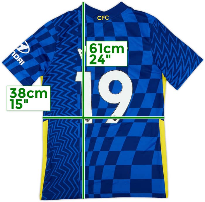 2021-22 Chelsea Home Shirt Mount #19 - 8/10 - (M.Boys)