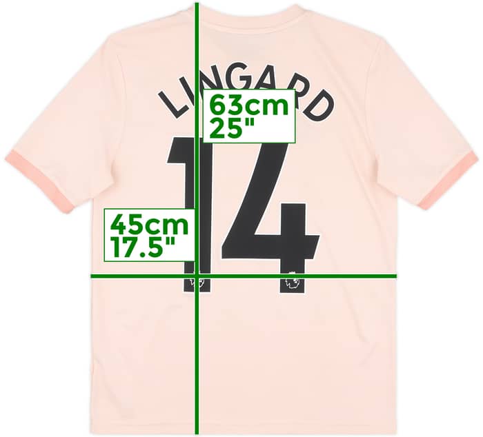 2018-19 Manchester United Away Shirt Lingard #14 - 6/10 - (L.Boys)
