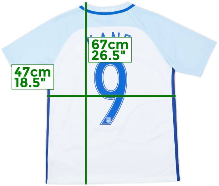 2016-17 England Home Shirt Kane #9 - 9/10 - (XL.Boys)