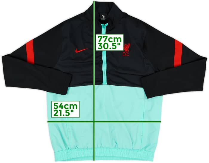 2020-21 Liverpool Nike 1/2 Zip Drill Top - 9/10 - (M)