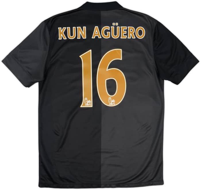 2013-14 Manchester City Away Shirt Kun Aguero #16 - 8/10 - (M)