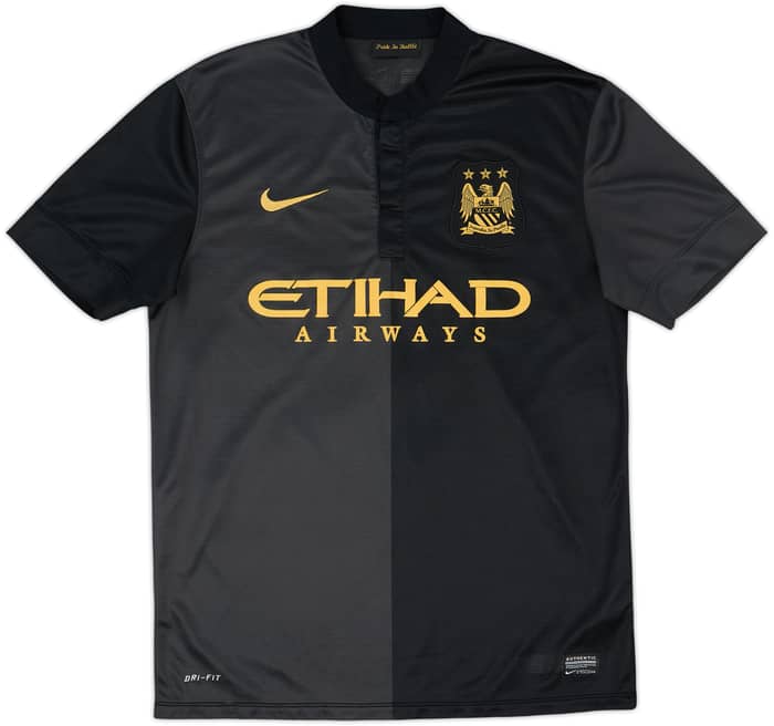 2013-14 Manchester City Away Shirt Kun Aguero #16 - 8/10 - (M)