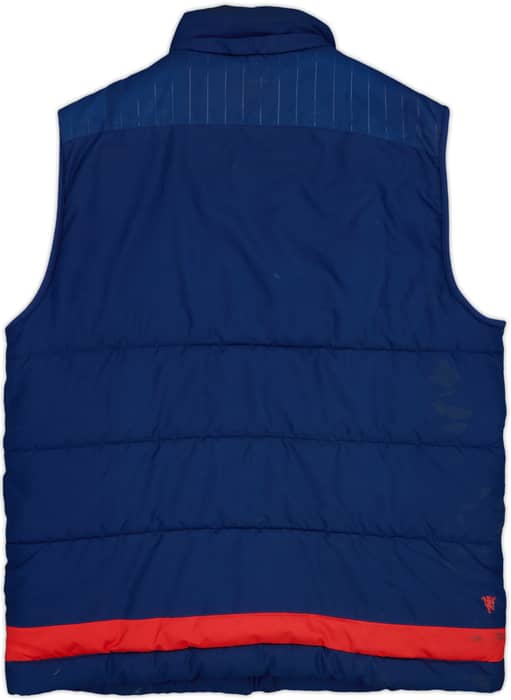2015-16 Manchester United adidas Padded Gilet - 7/10 - (M)