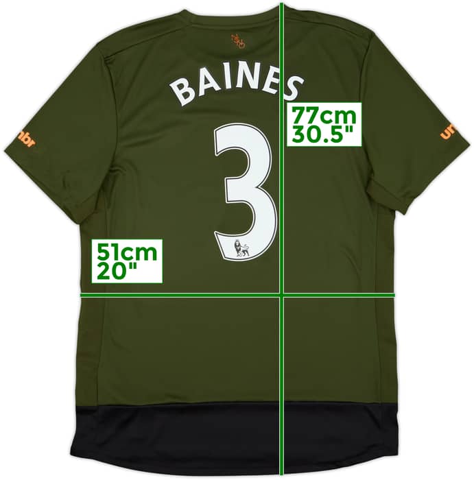 Camiseta de la tercera equipación del Everton 2015-16 Baines #3 - 9/10 - (L)