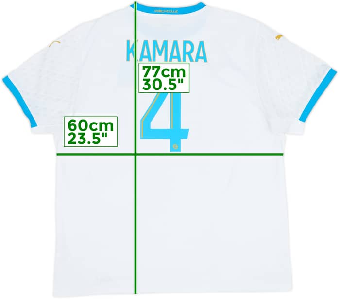Camiseta de local del Olympique Marseille 2020-21 Kamara #4 - 10/10 - (XXL)