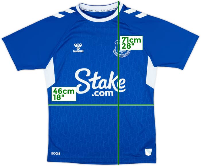 2022-23 Everton Home Shirt #18 - 8/10 - (M)