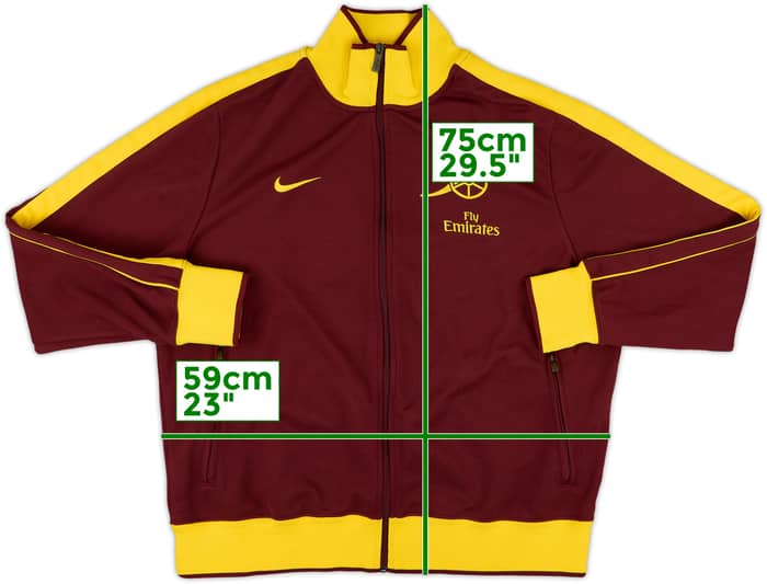 2010-11 Arsenal Nike N98 Track Jacket - 8/10 - (XL)