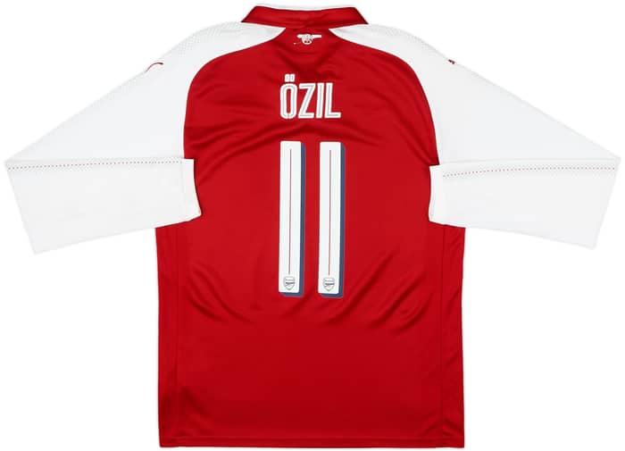 2017-18 Arsenal Home L/S Shirt Ozil #11 - 9/10 - (M)