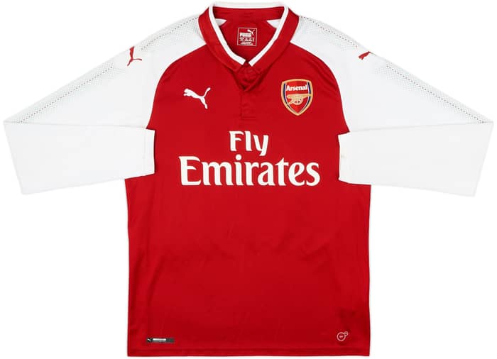 2017-18 Arsenal Home L/S Shirt Ozil #11 - 9/10 - (M)
